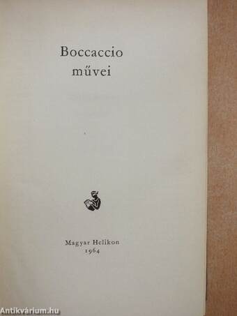 Boccaccio művei