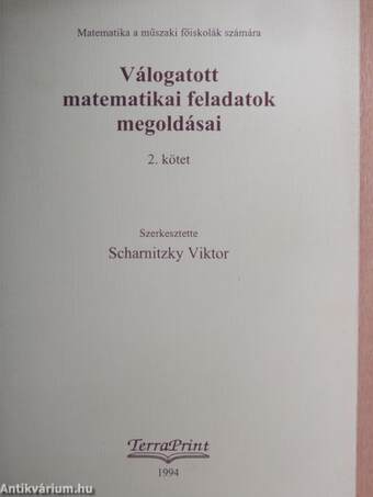 Válogatott matematikai feladatok megoldásai 2.