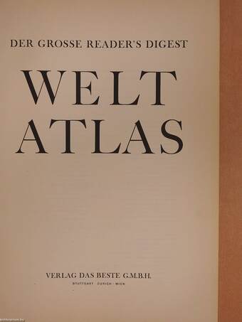 Der Grosse Reader's Digest Weltatlas