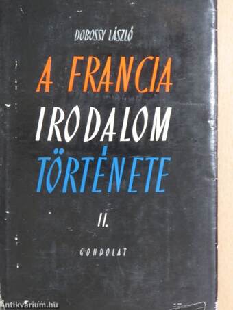 A francia irodalom története II. (töredék)