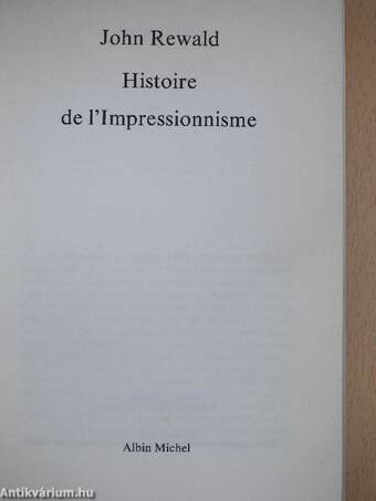 Histoire de l'Impressionnisme 1-2.