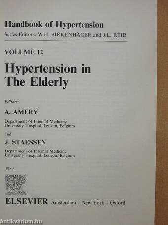 Hypertension in the Elderly