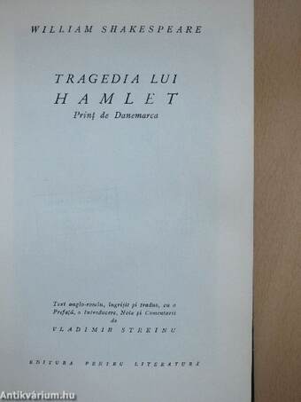 The Tragedy of Hamlet, Prince of Denmark