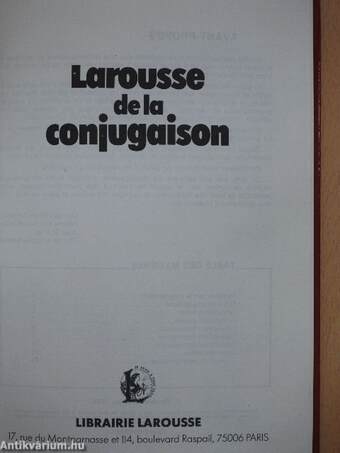 Larousse de la conjugaison