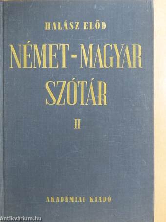 Német-magyar szótár II. (töredék)