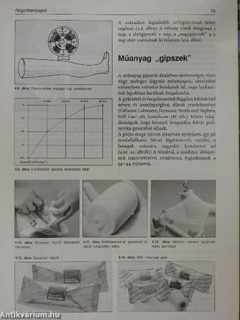 Gipsztechnika, ortézisek (dedikált példány)