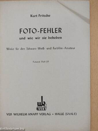 Foto-Fehler und wie wir sie beheben