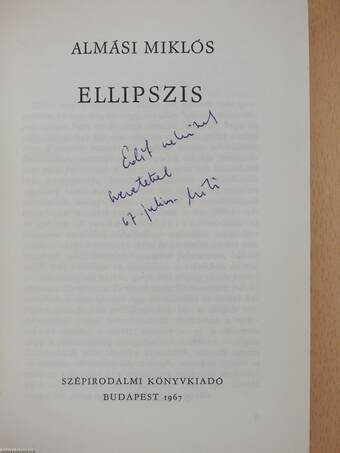 Ellipszis (dedikált példány)