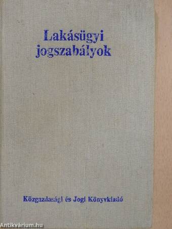 Lakásügyi jogszabályok