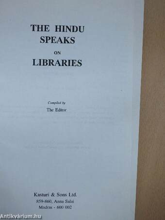 The Hindu Speaks on Libraries