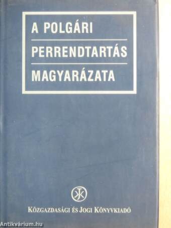 A polgári perrendtartás magyarázata 2. (töredék)