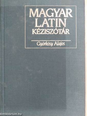 Magyar-latin kéziszótár