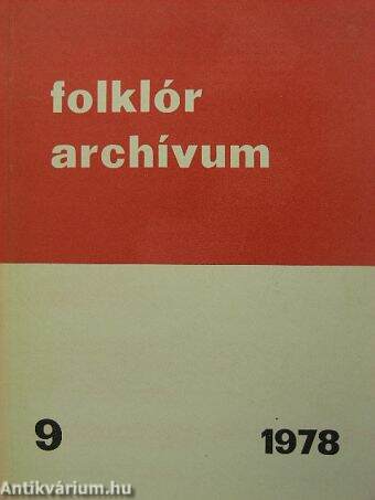Folklór archívum 1978/9.