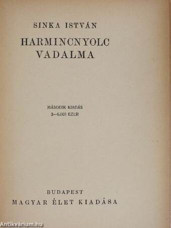 Harmincnyolc vadalma