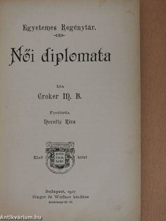 Női diplomata I-II.