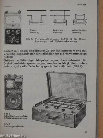 Elektrische und wärmetechnische Messungen