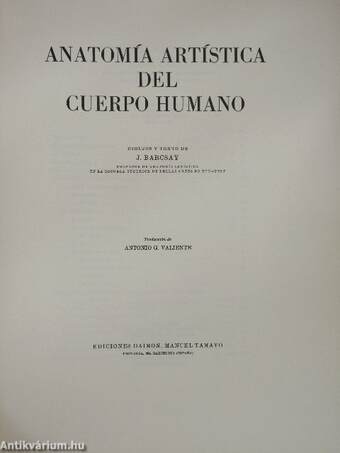 Anatomía artística del cuerpo humano