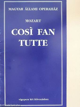 Mozart: Cosí fan tutte