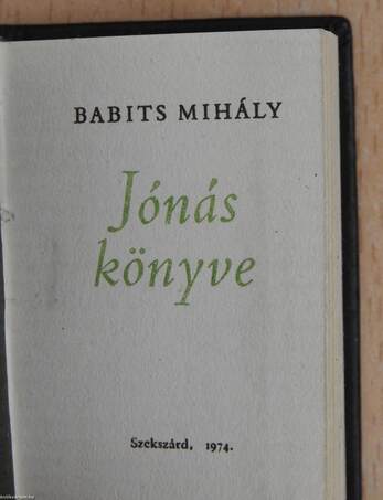 Jónás könyve (minikönyv) (számozott)