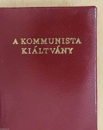 A Kommunista Kiáltvány (minikönyv)