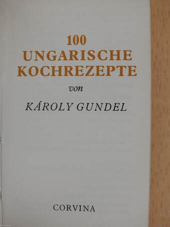 100 ungarische Kochrezepte (minikönyv)