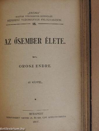 Középeurópai nagyvárosok/Budapest/Képek Shakespeare életéből/A fogak ápolása és gyógyítása/Az állattenyésztés/Háziállataink egészségéről/Pompeji és a római élet/Az ősember élete/A tüdővész/Az alkohol