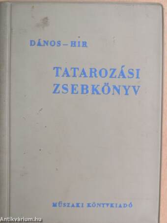 Tatarozási zsebkönyv
