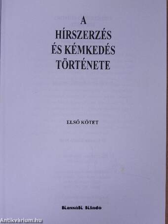 A hírszerzés és kémkedés története I. (töredék)