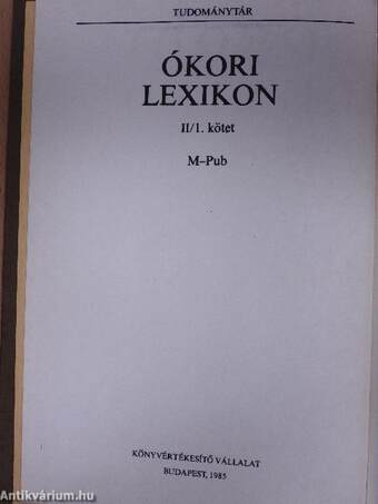 Ókori lexikon II/1. (töredék)