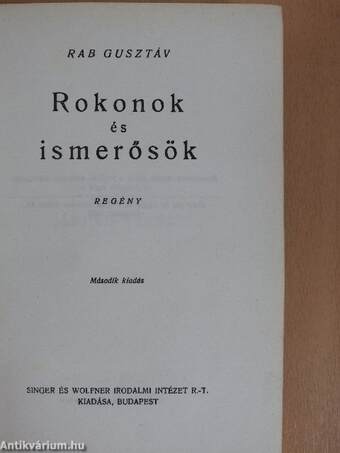 Rokonok és ismerősök