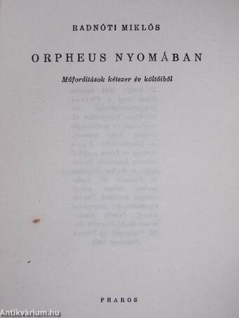 Orpheus nyomában