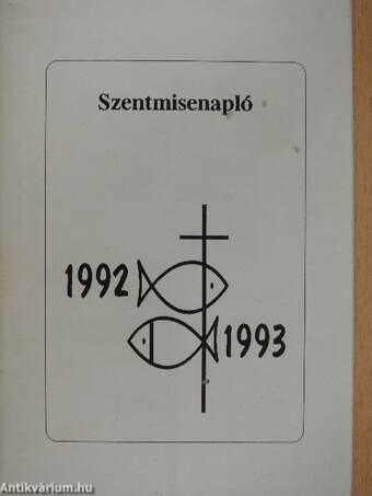 Szentmisenapló 1992/1993