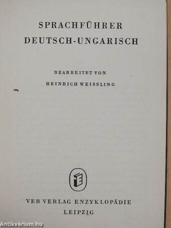 Sprachführer deutsch-ungarisch