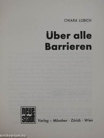 Über alle Barrieren