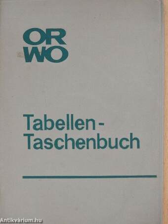 Tabellen-Taschenbuch für Foto- und Schmalfilm-Amateure