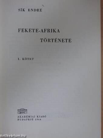 Fekete-Afrika története I-II.