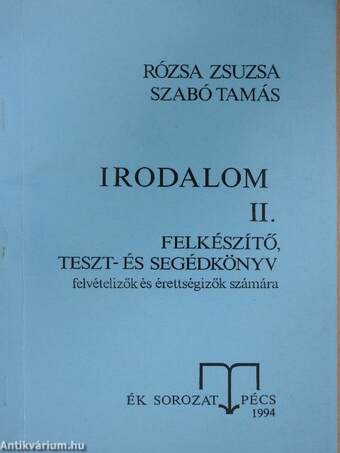 Irodalom II. (töredék)