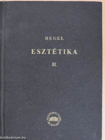 Esztétikai előadások III. (töredék)