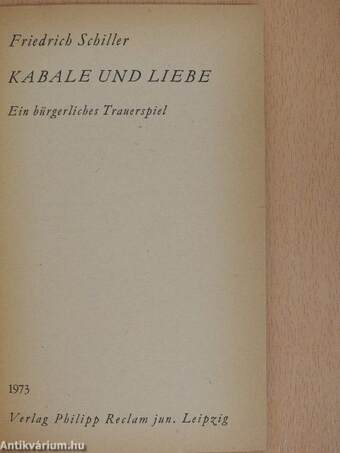 Kabale und Liebe