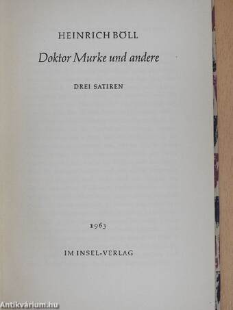 Doktor Murke und andere