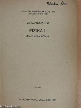 Fizika I.