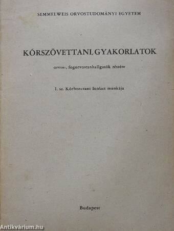 Kórszövettani gyakorlatok