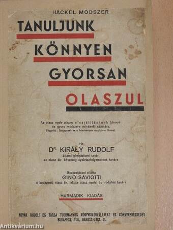 Tanuljunk könnyen, gyorsan olaszul