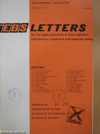 Febs Letters Volume 93, Number 1-2./Volume 94, Number 1-2.