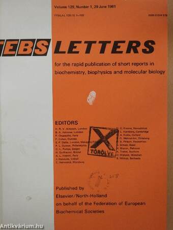 Febs Letters Volume 129, Number 1-2./Volume 130, Number 1-2.