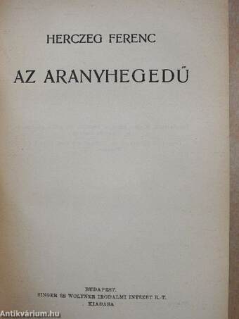 Herczeg Ferenc négy regénye