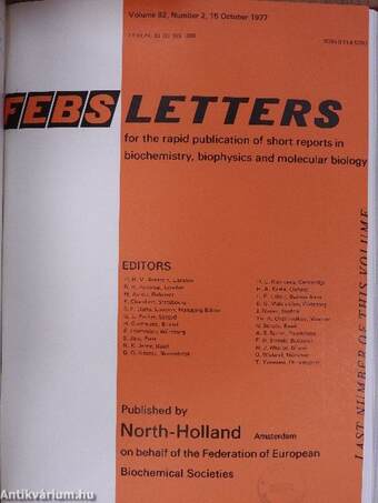 Febs Letters Volume 81, Number 1-2./Volume 82, Number 1-2.