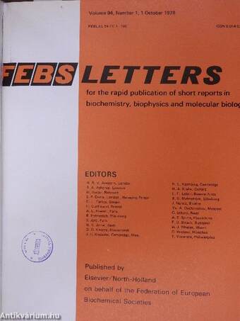 Febs Letters Volume 93, Number 1-2./Volume 94, Number 1-2.