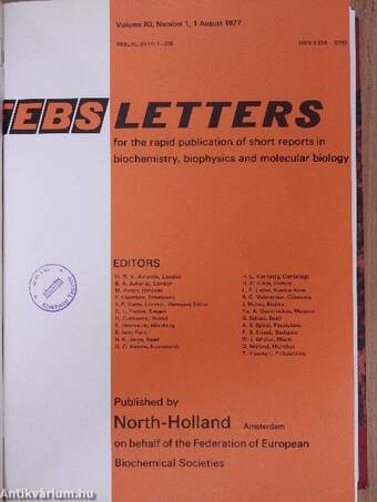 Febs Letters Volume 79, Number 1-2./Volume 80, Number 1-2./Master Index Volumes 71-80.