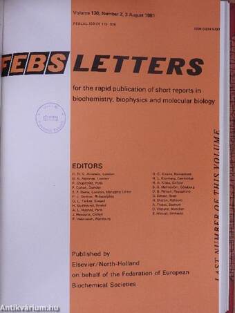 Febs Letters Volume 129, Number 1-2./Volume 130, Number 1-2.